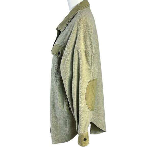 Free People Oversized Ruby Jacket in Jaded Shacket Grunge 90s Distressed Small - Picture 8 of 12